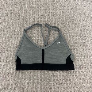 Nike sports bra size xs black and grey